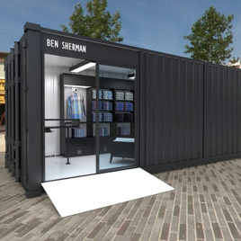 Container shop for pop-up store